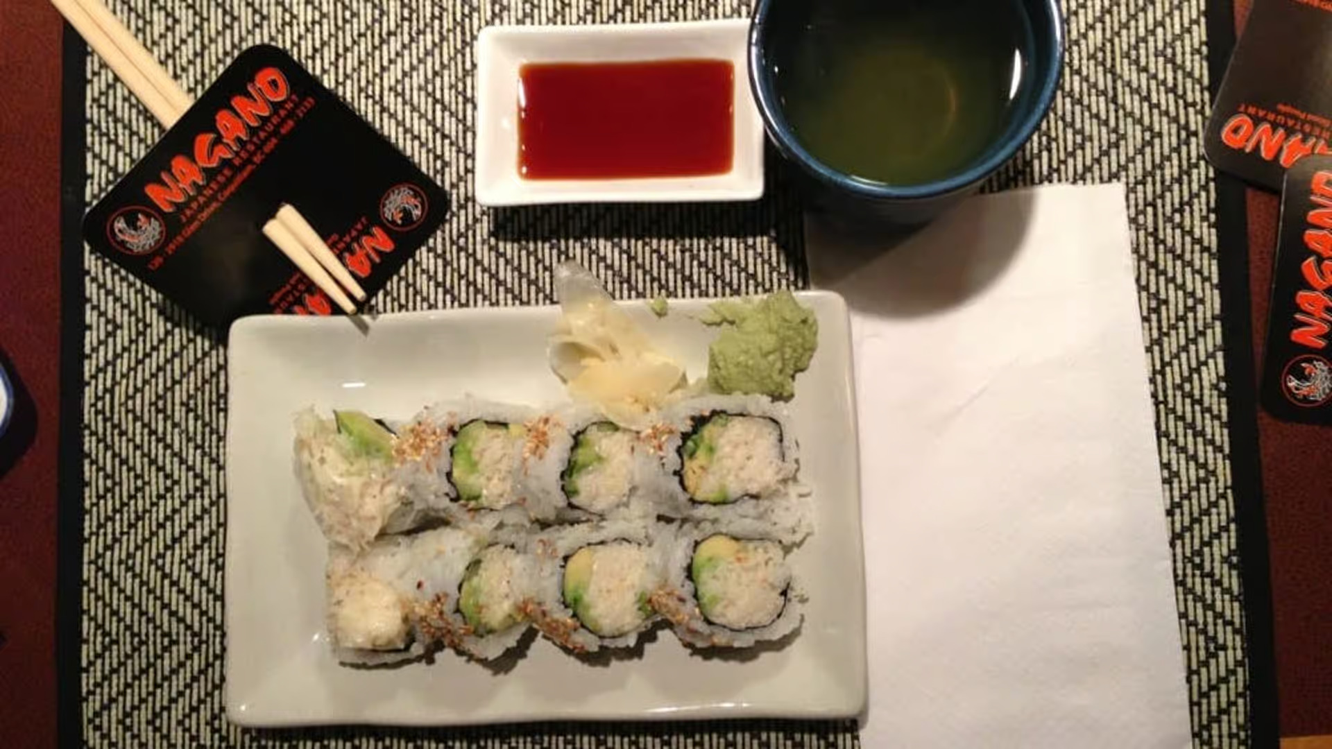 Real Crab California Roll - Premium California roll made with real Dungeness crab meat instead of imitation